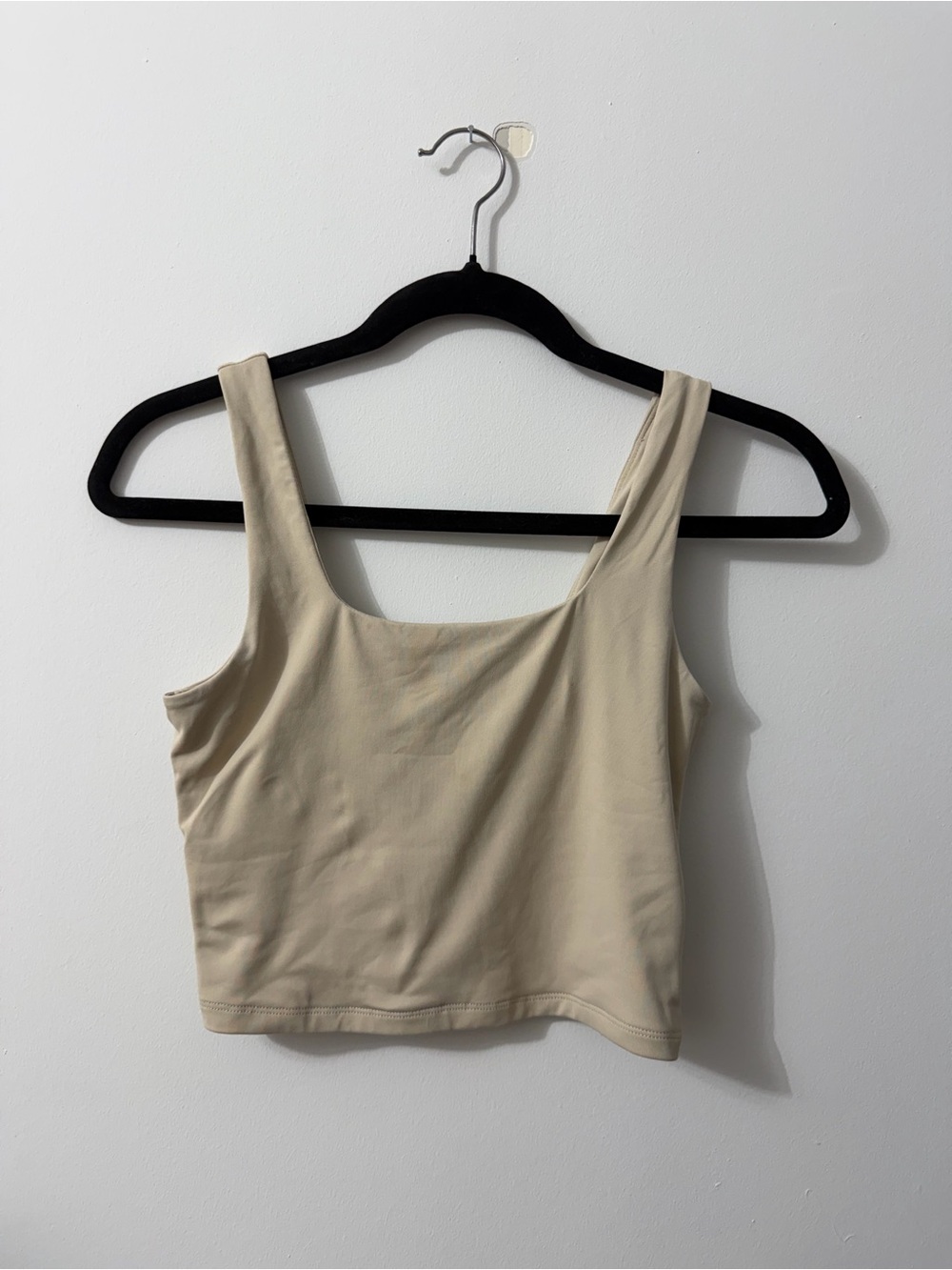 House of Harlow 1960 Cream Square Neck Crop Top